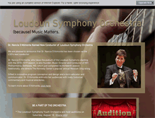 Tablet Screenshot of loudounsymphony.org